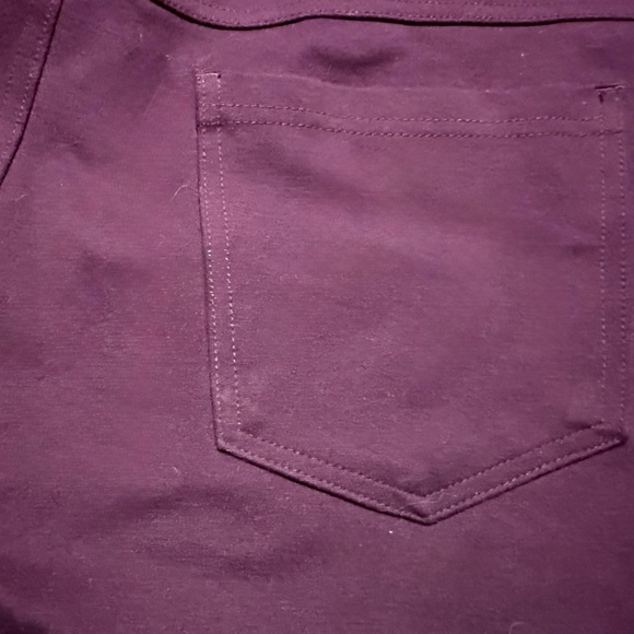 🧚🏻♀️ Dictionary Brand Plum Purple Pants - stretch style size 16 - Picture 4 of 5